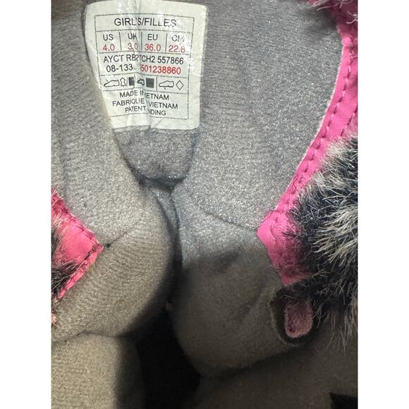 The North Face Girls Round Toe Snow Boots size 4 - Picture 4 of 5